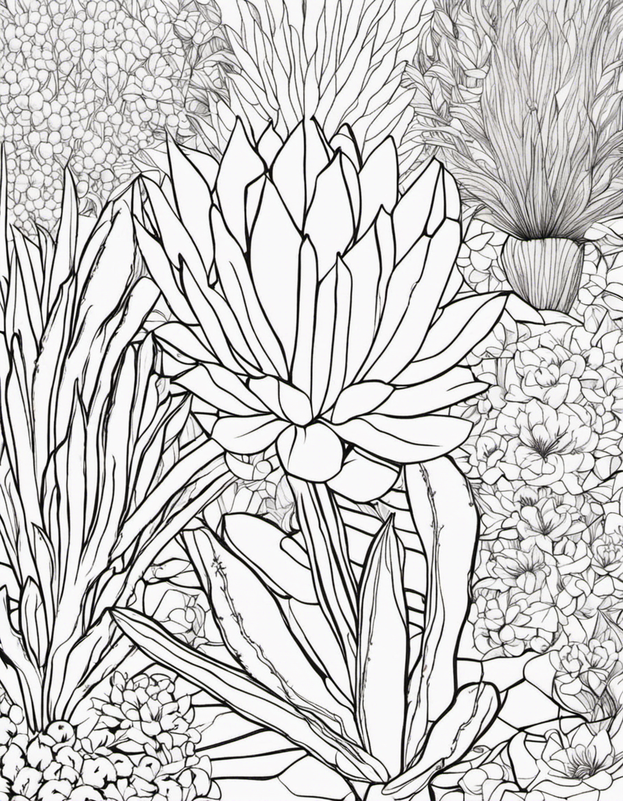 cactus  coloring page