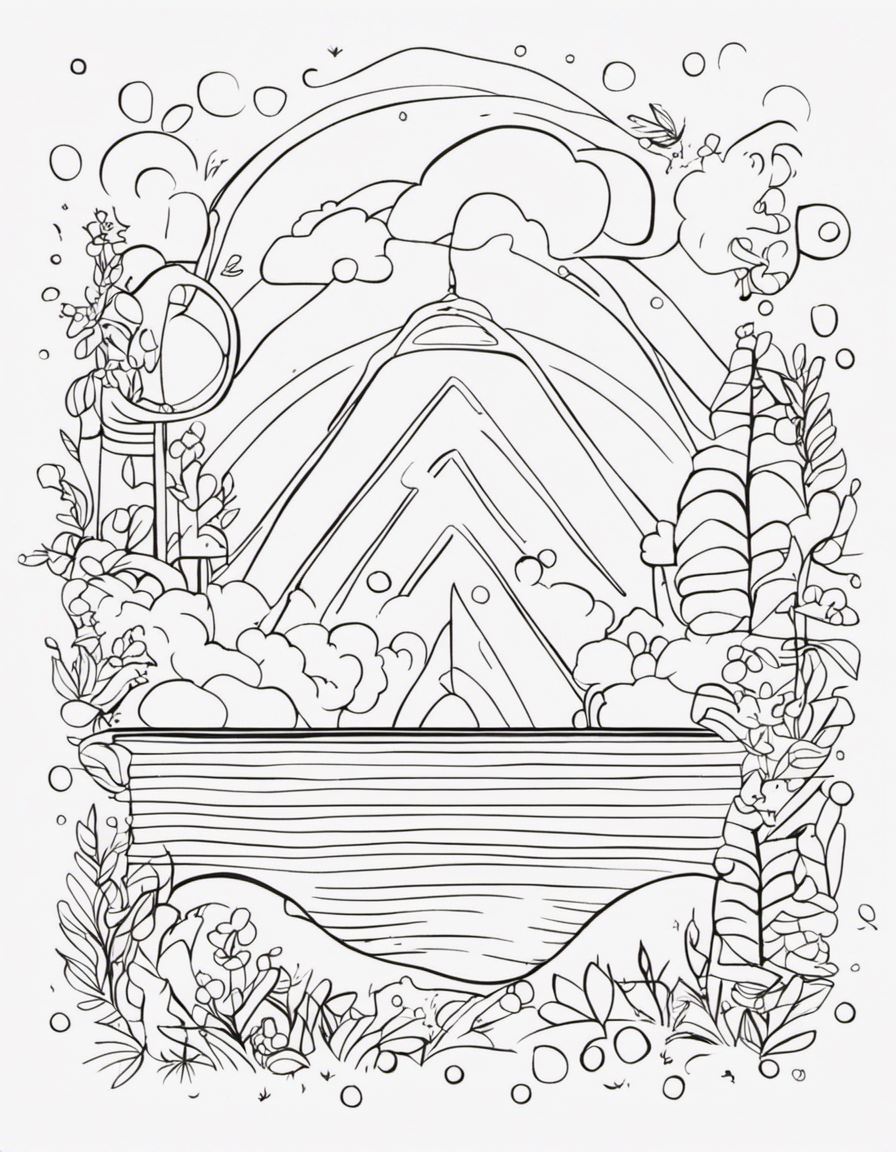 rainbow coloring pages