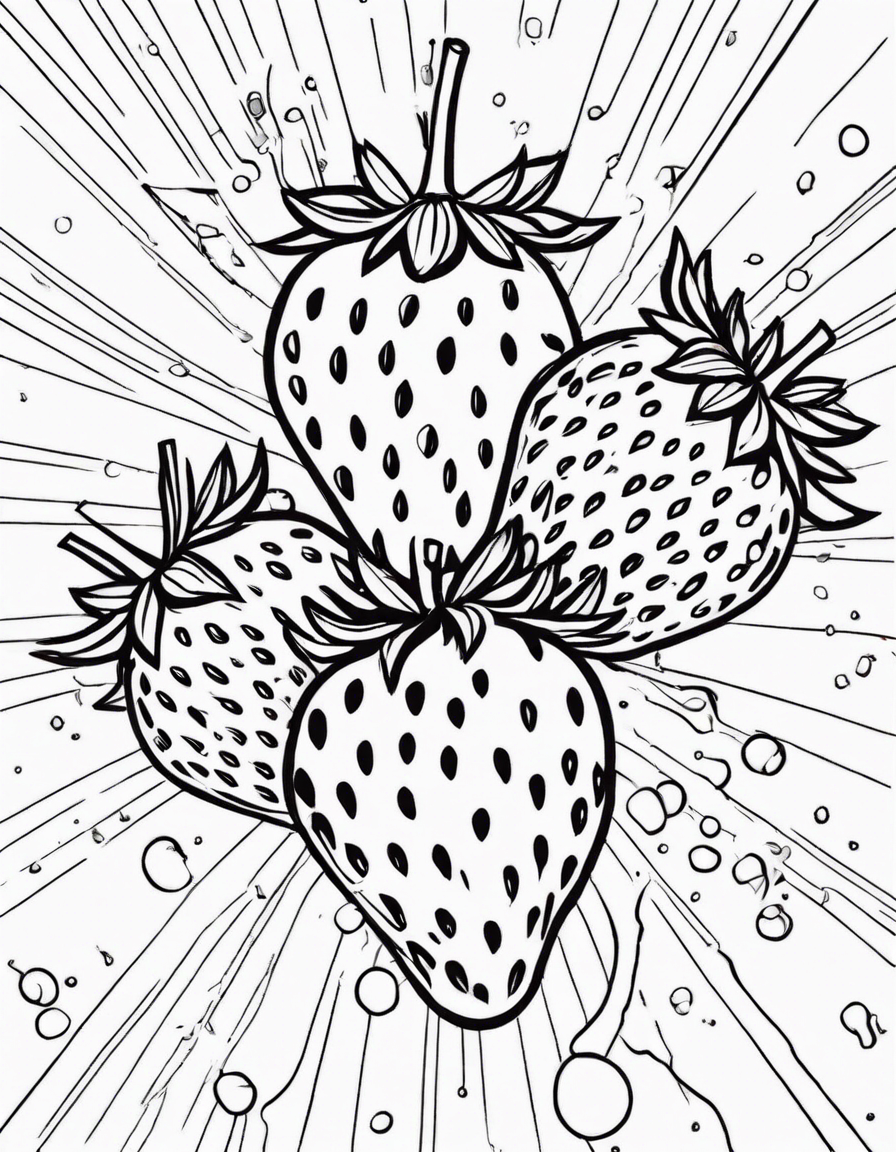 strawberry coloring pages