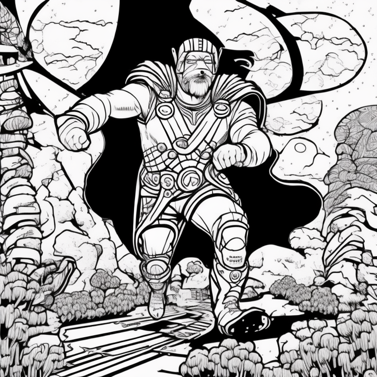 thor coloring pages