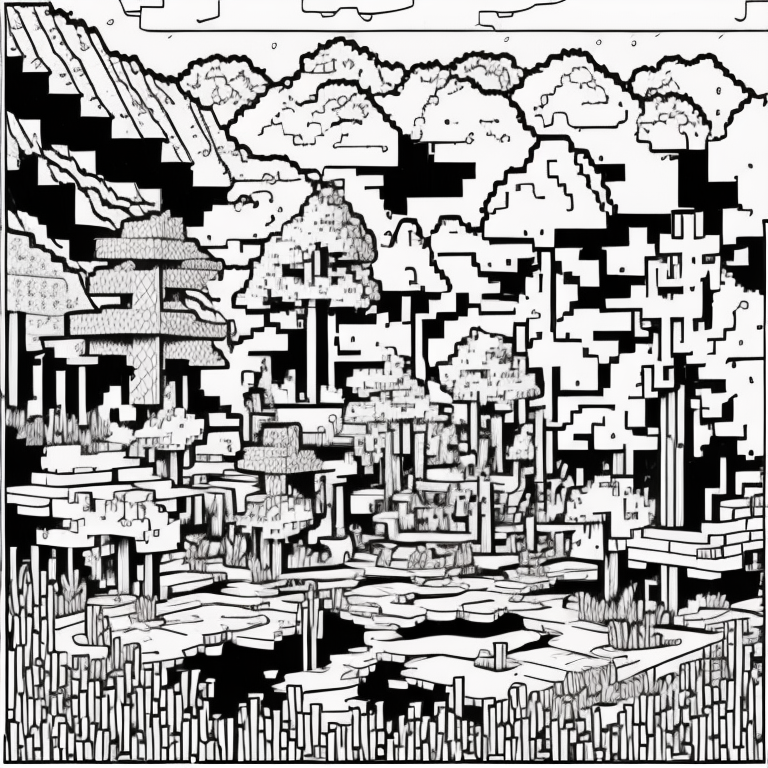 minecraft coloring pages