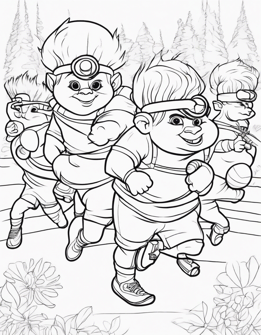 trolls coloring pages