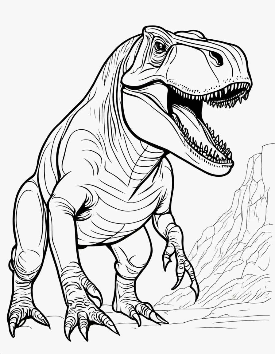 t rex coloring pages