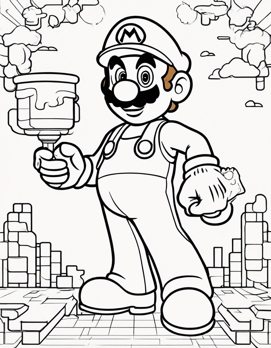 mario coloring pages