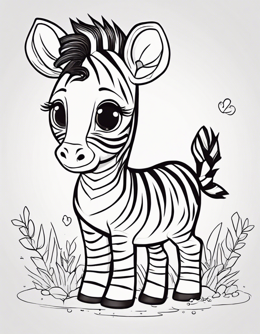 zebra coloring pages