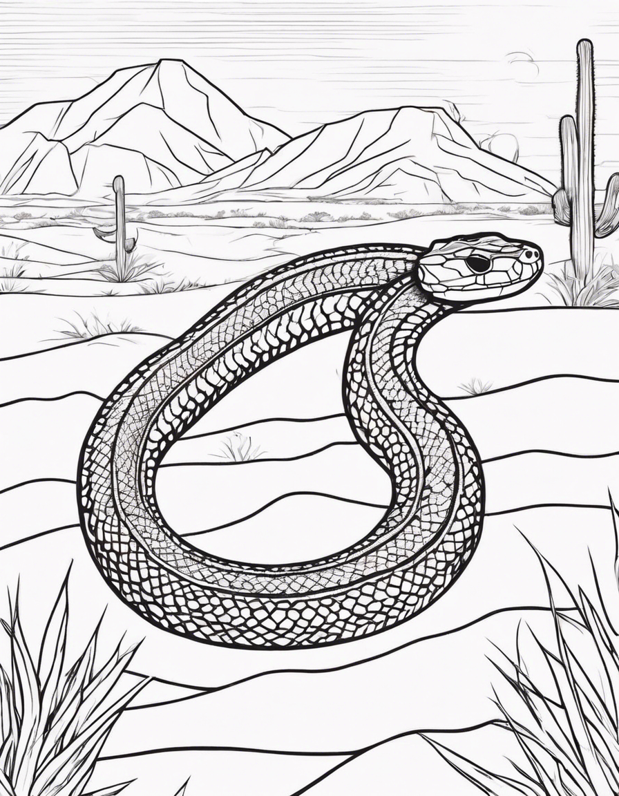 snake coloring pages