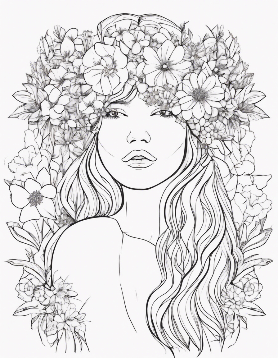 flower coloring pages