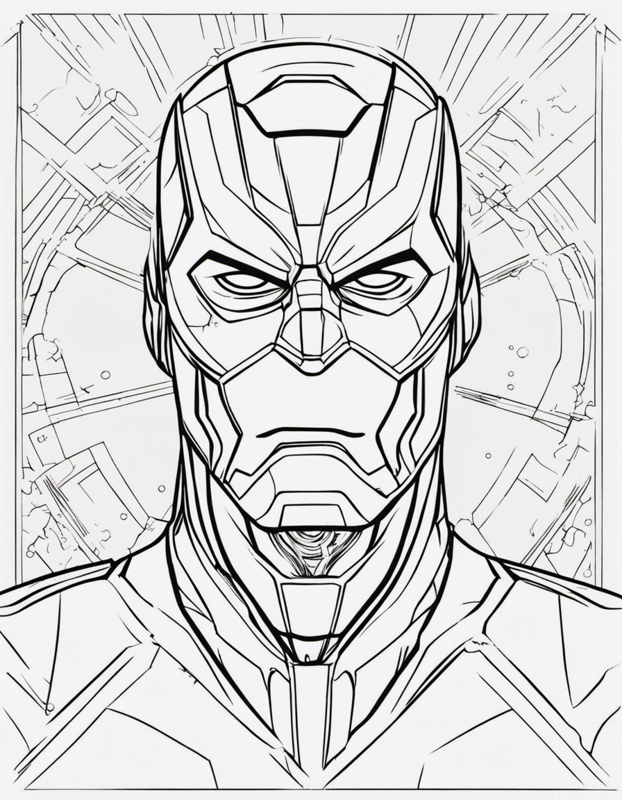 superhero for adults coloring page