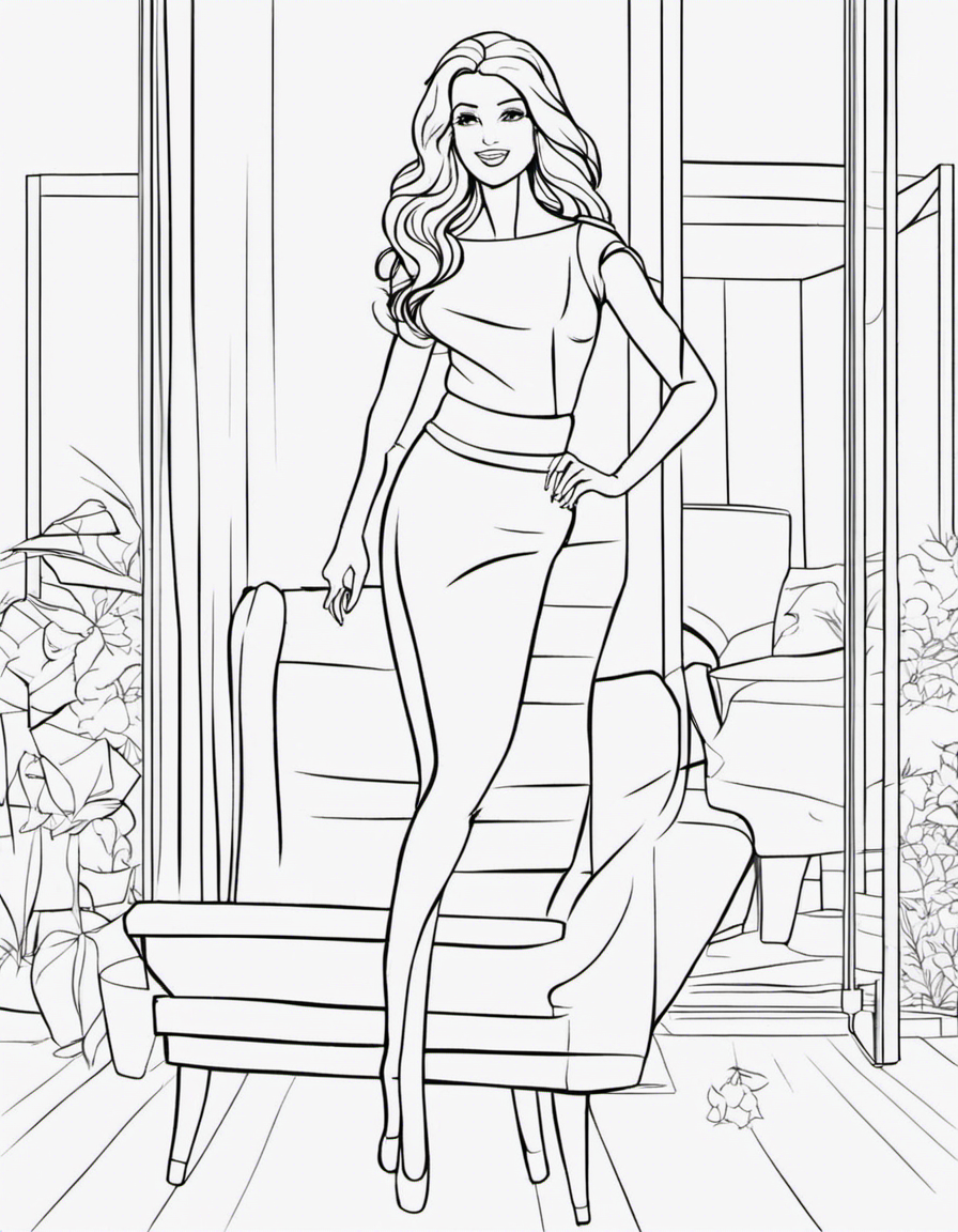 barbie coloring pages