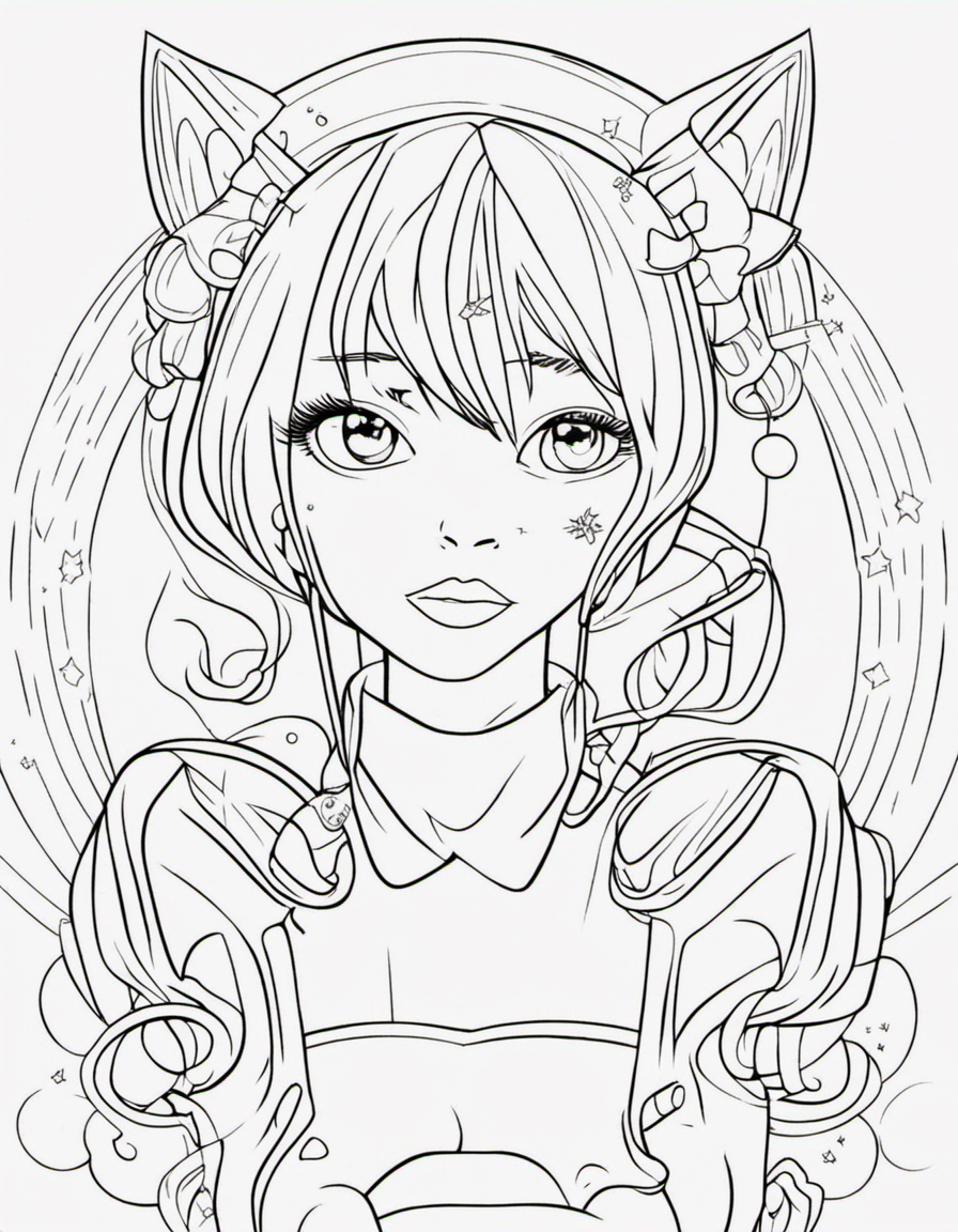 kuromi for adults coloring page