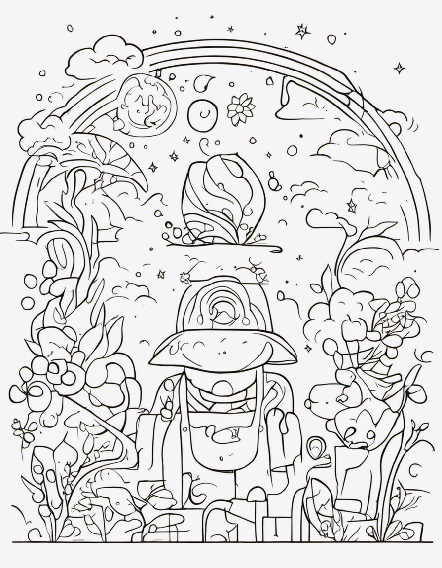 kawaii for adults coloring page