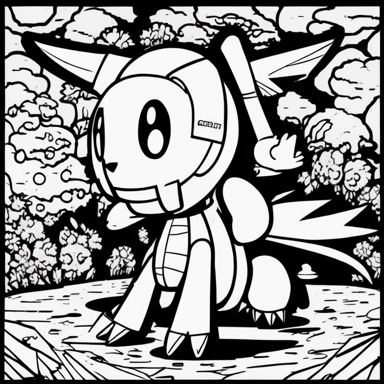 fakemon coloring page