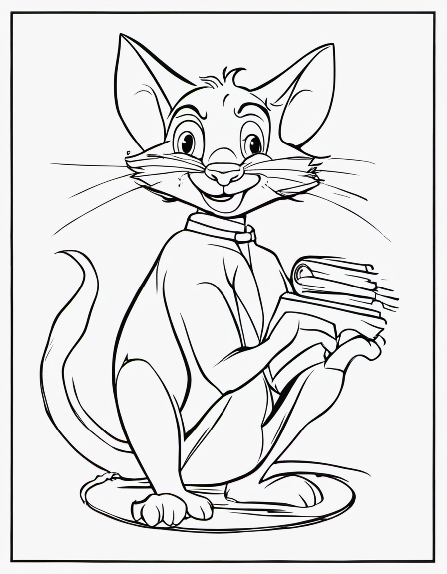 tom and jerry coloring page