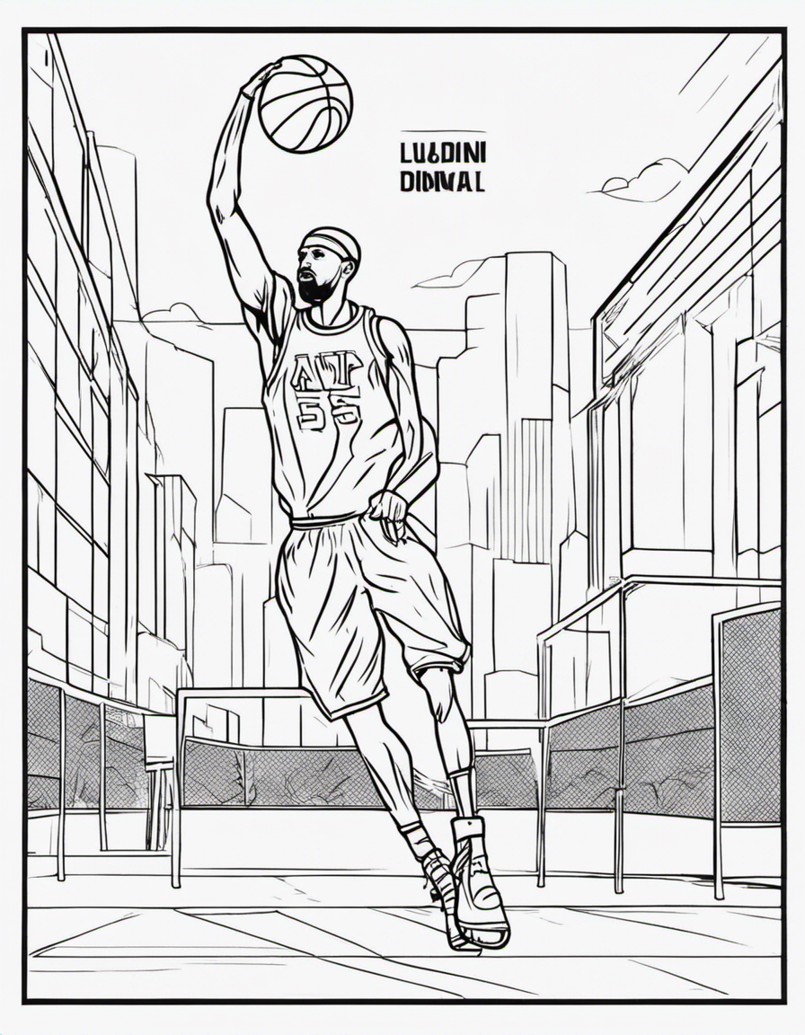 basketball coloring pages