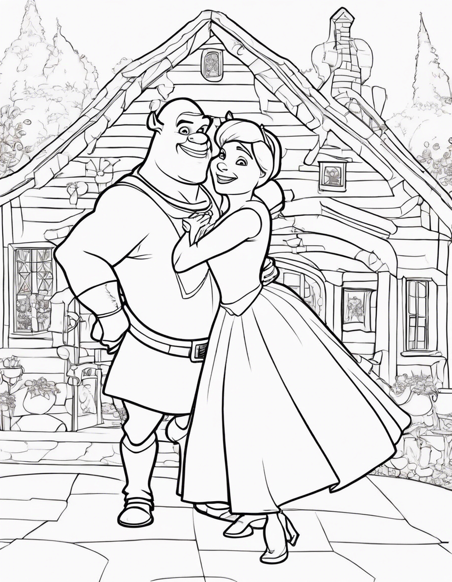 shrek coloring pages