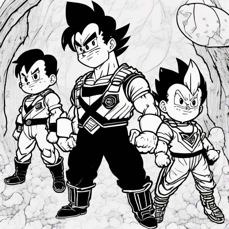 JJ from Cocomelon hang out with Goku and Vegeta