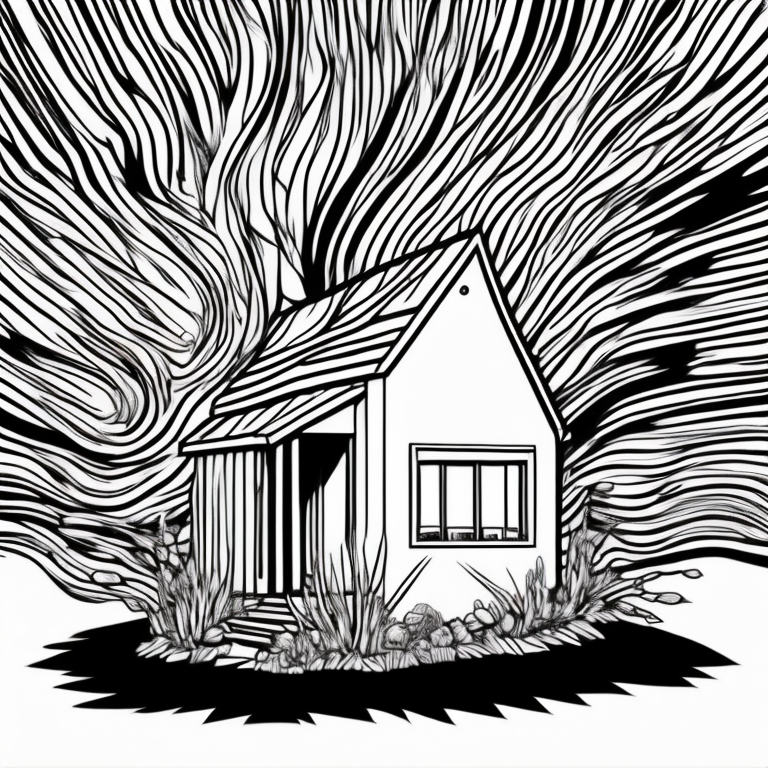 house  coloring page