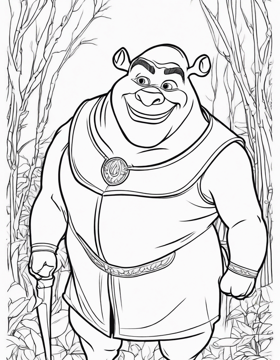 shrek coloring pages