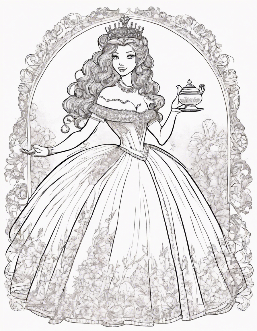 dress coloring pages