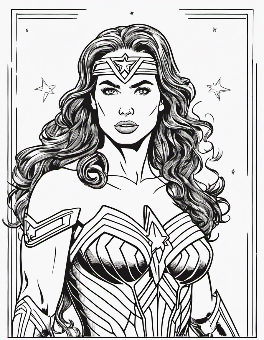 wonder woman coloring page