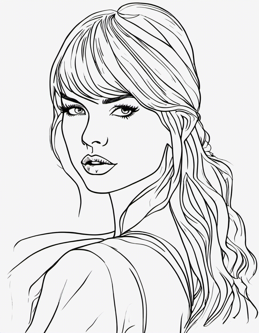 taylor swift coloring pages