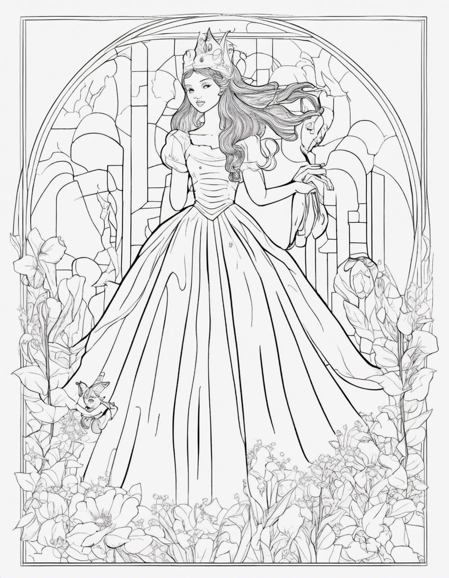fairy tale for children coloring page