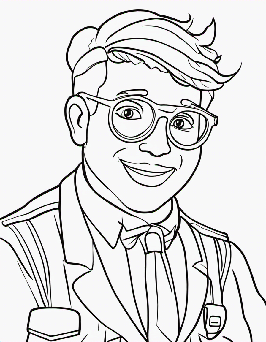 blippi for children coloring page