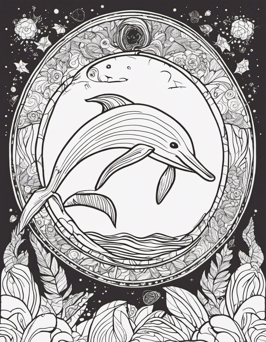 narwhal coloring pages