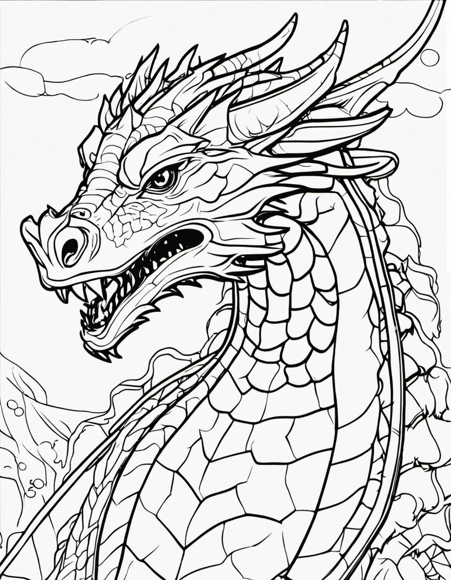 dragon coloring pages