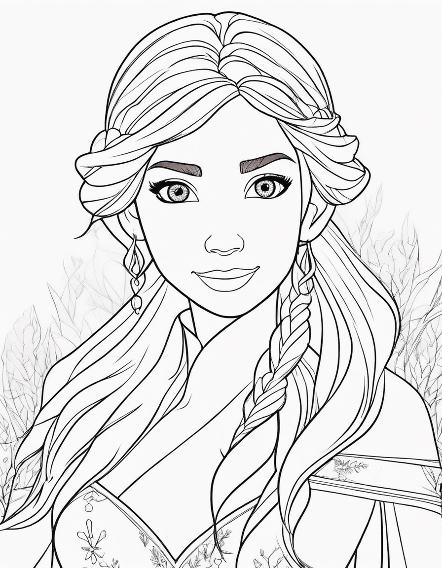 frozen coloring pages