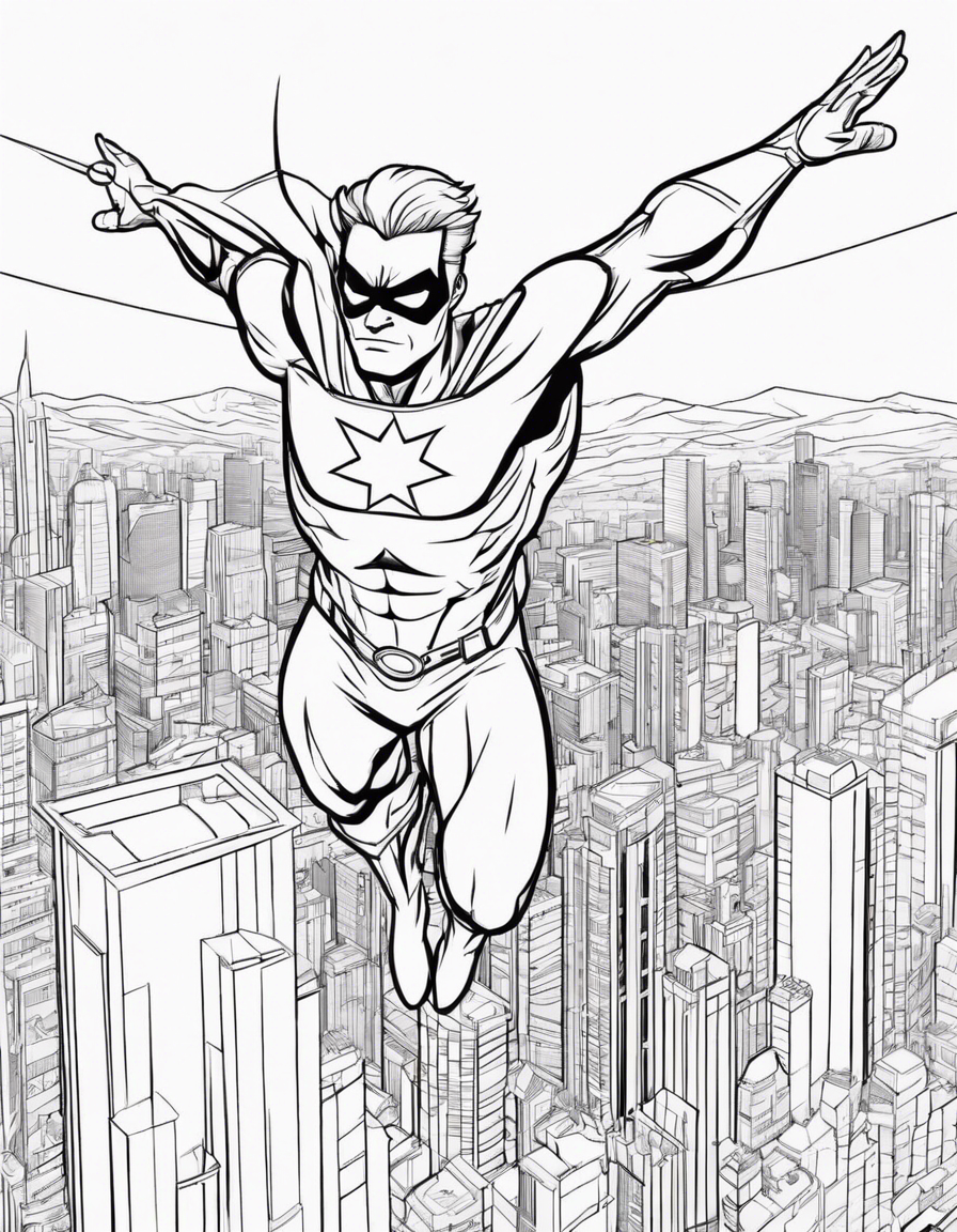 superhero coloring pages