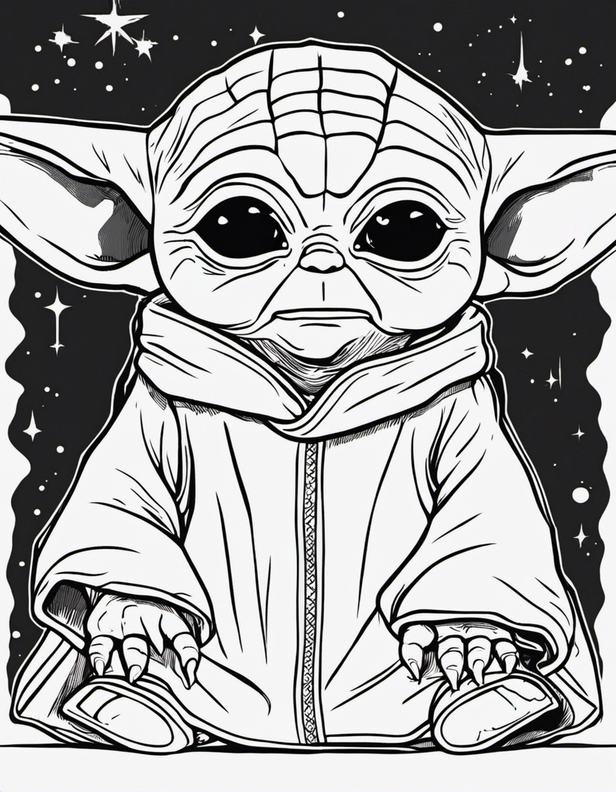 cartoon baby yoda