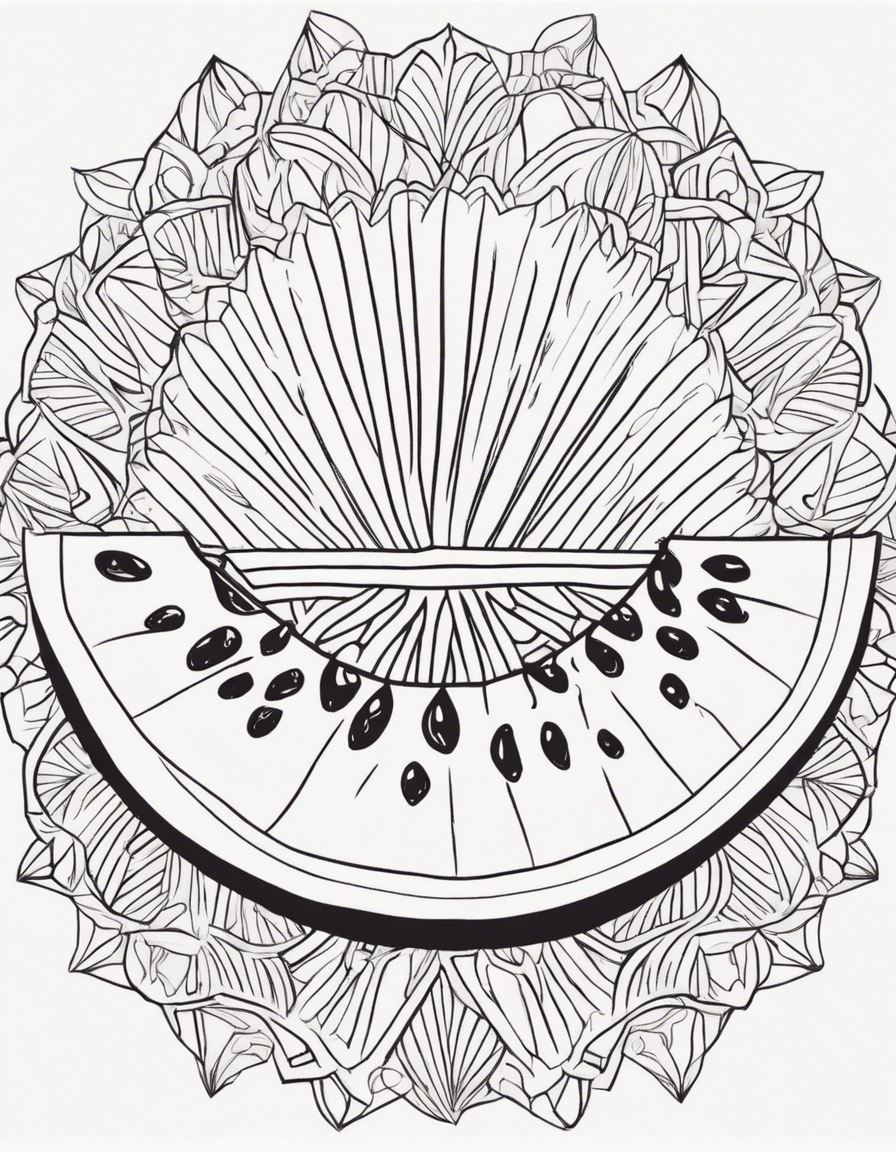 watermelon coloring pages