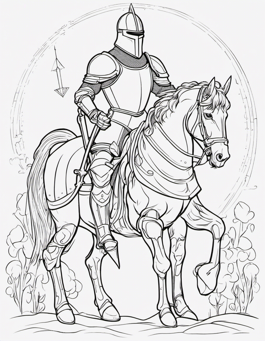 knight coloring pages