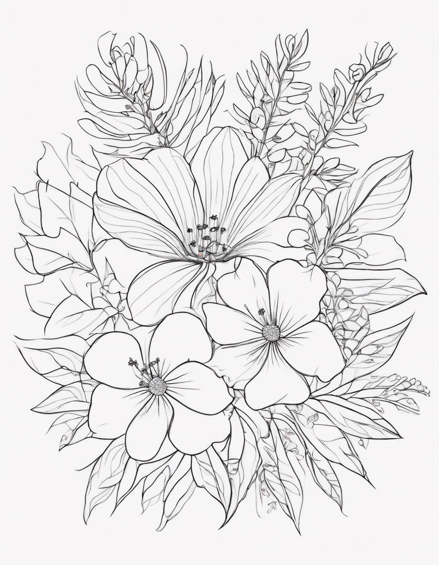 flower coloring page coloring page