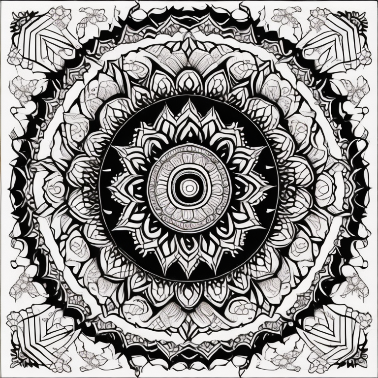 Mandala coloring page