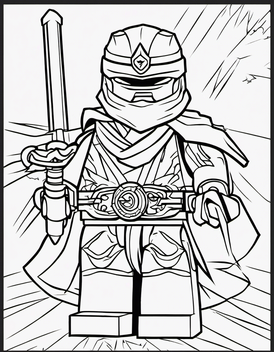 lego ninjago for adults coloring page