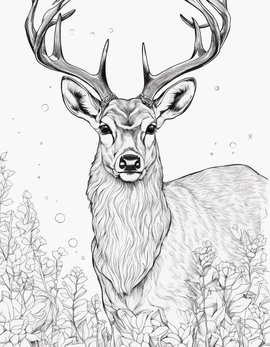 deer coloring pages