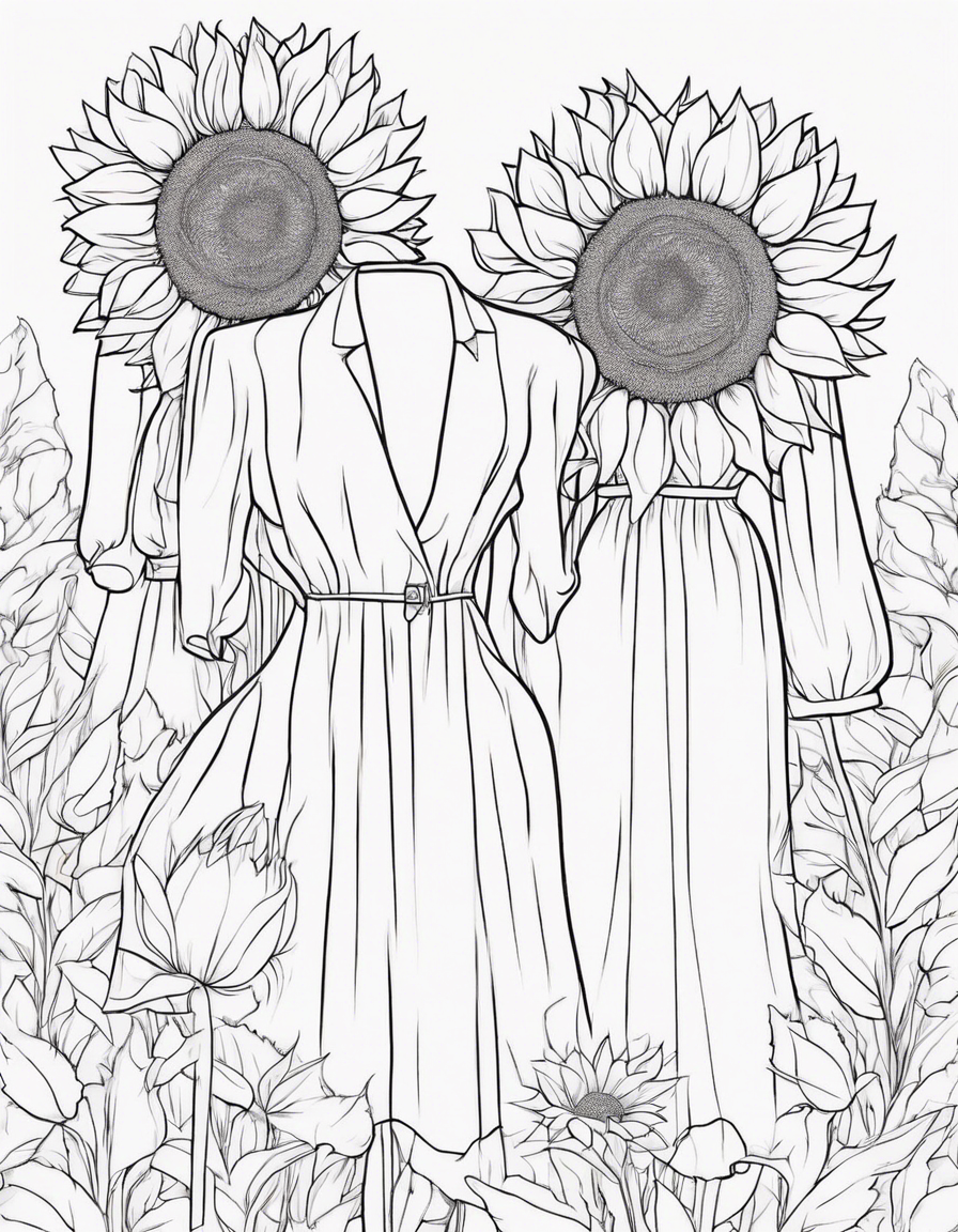 dress coloring pages