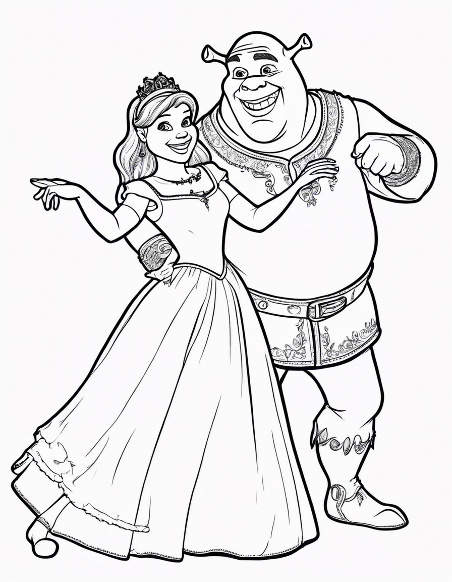 shrek coloring pages