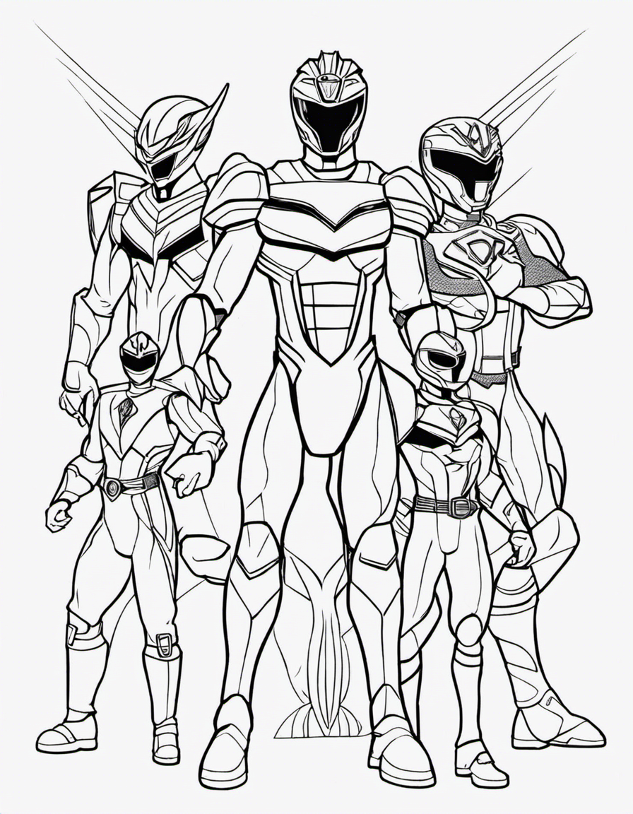 power rangers coloring page