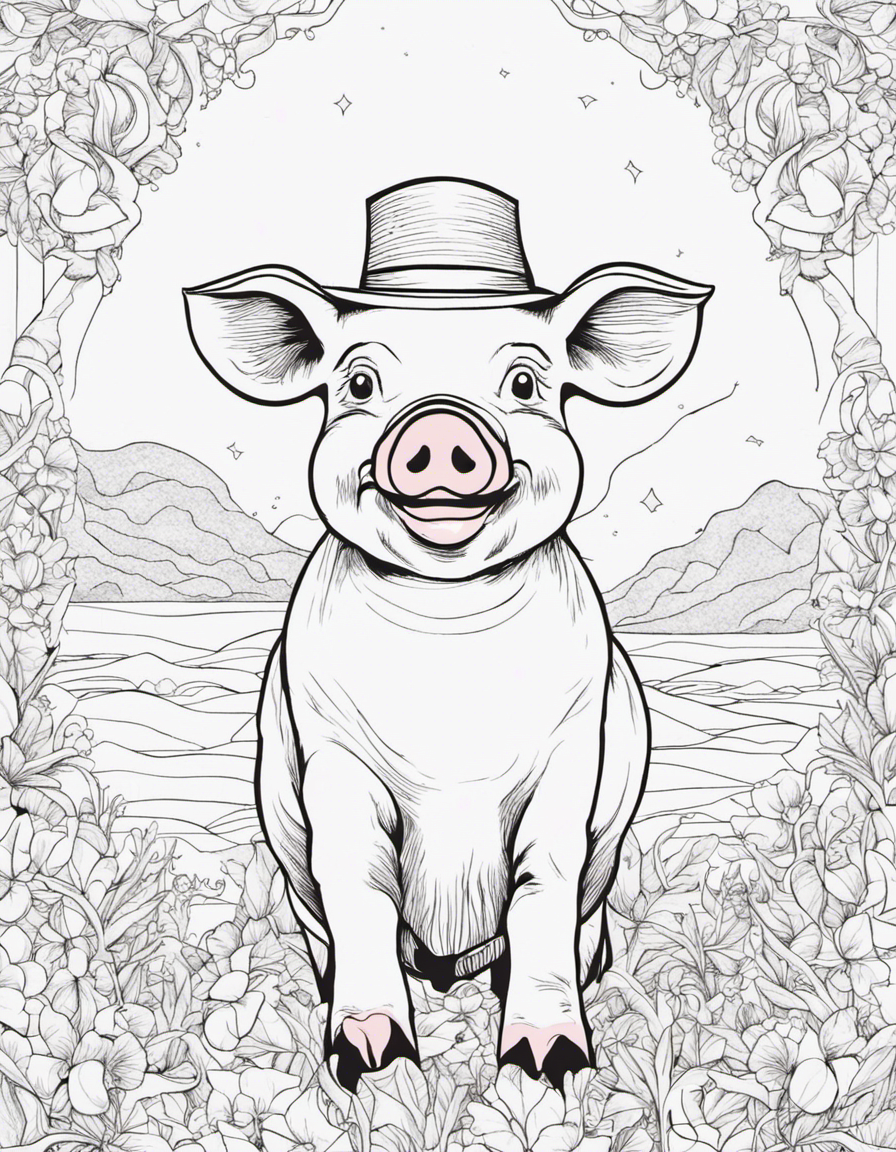 pig coloring pages