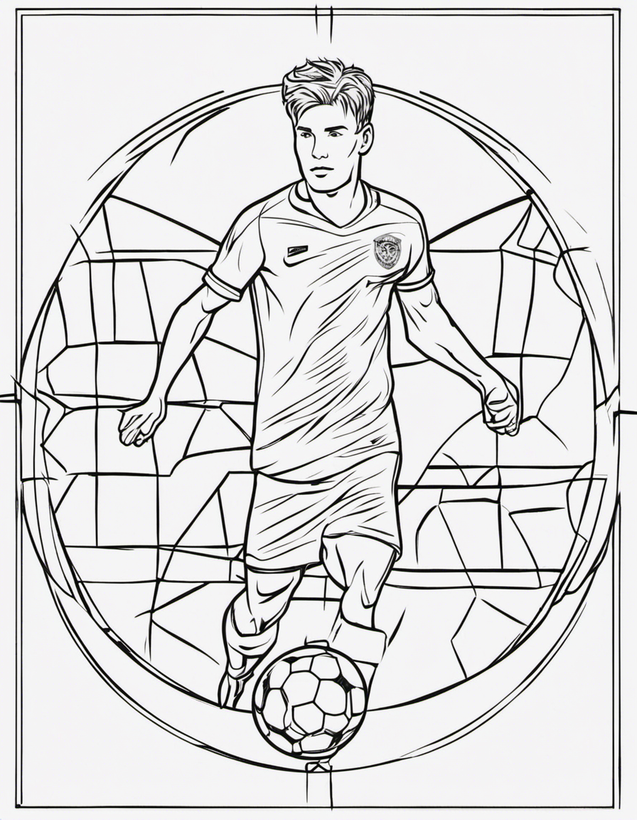 soccer coloring page