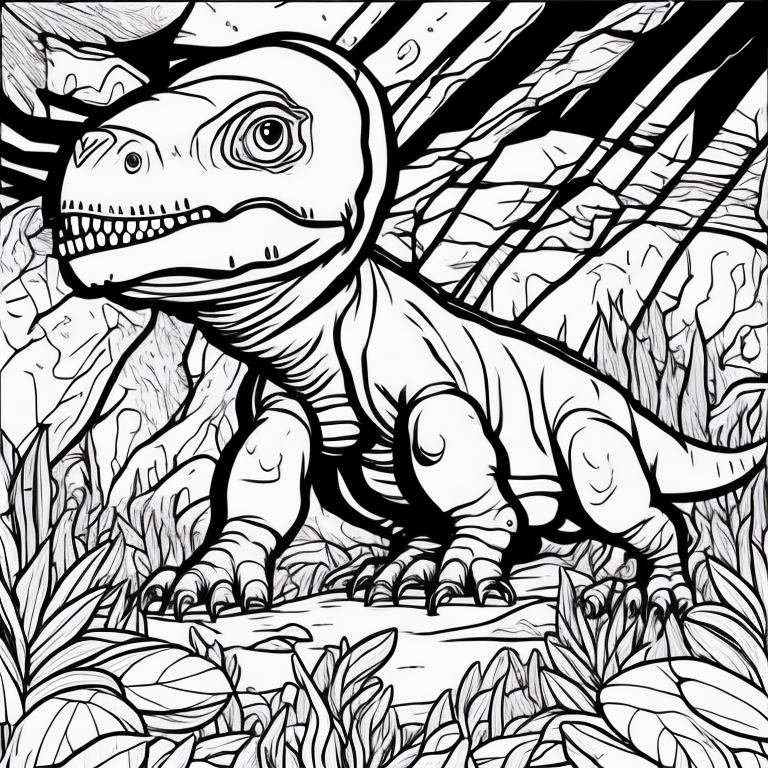 dinosaur for coloring coloring page