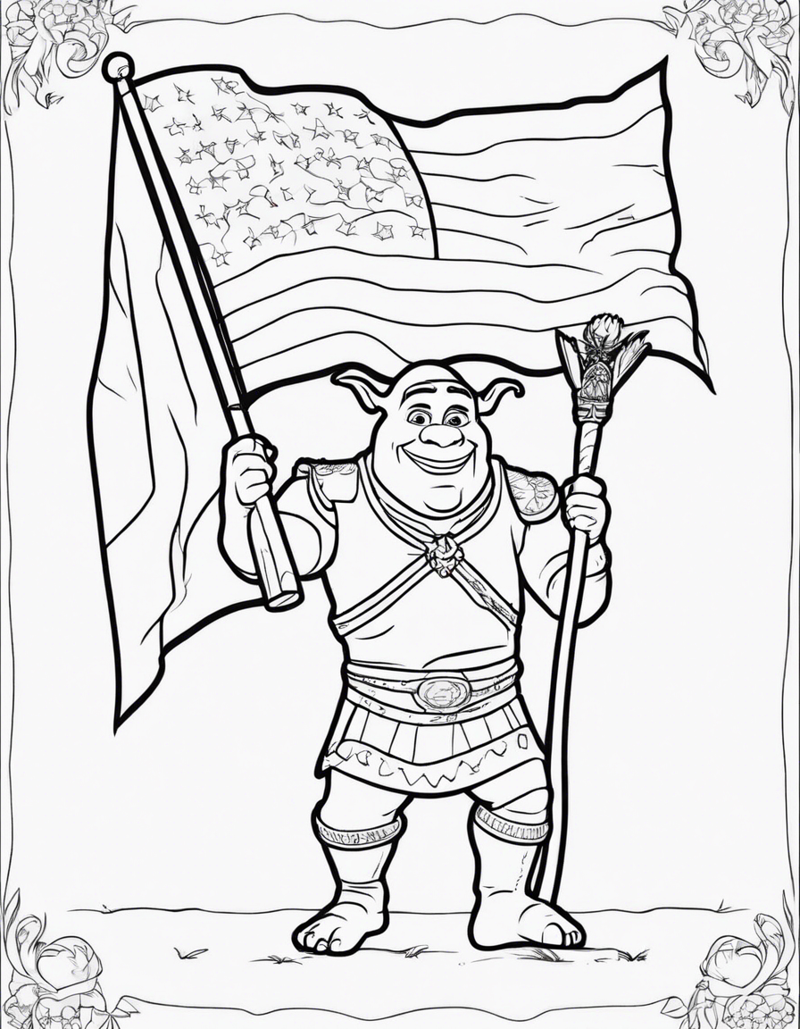 shrek coloring pages