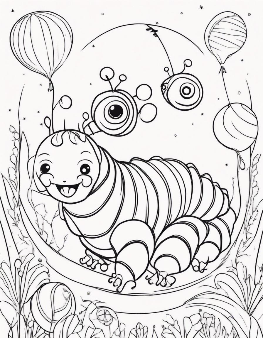 caterpillar coloring pages