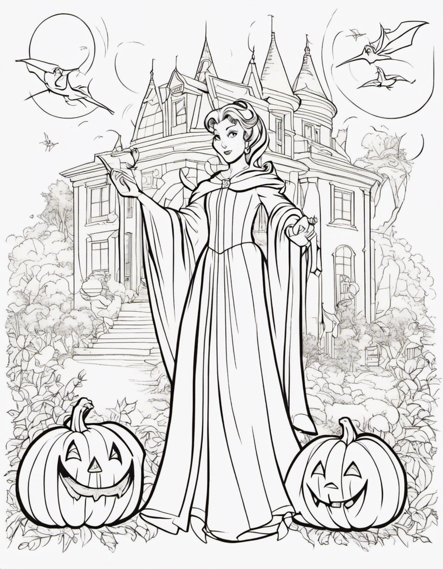 disney halloween coloring pages