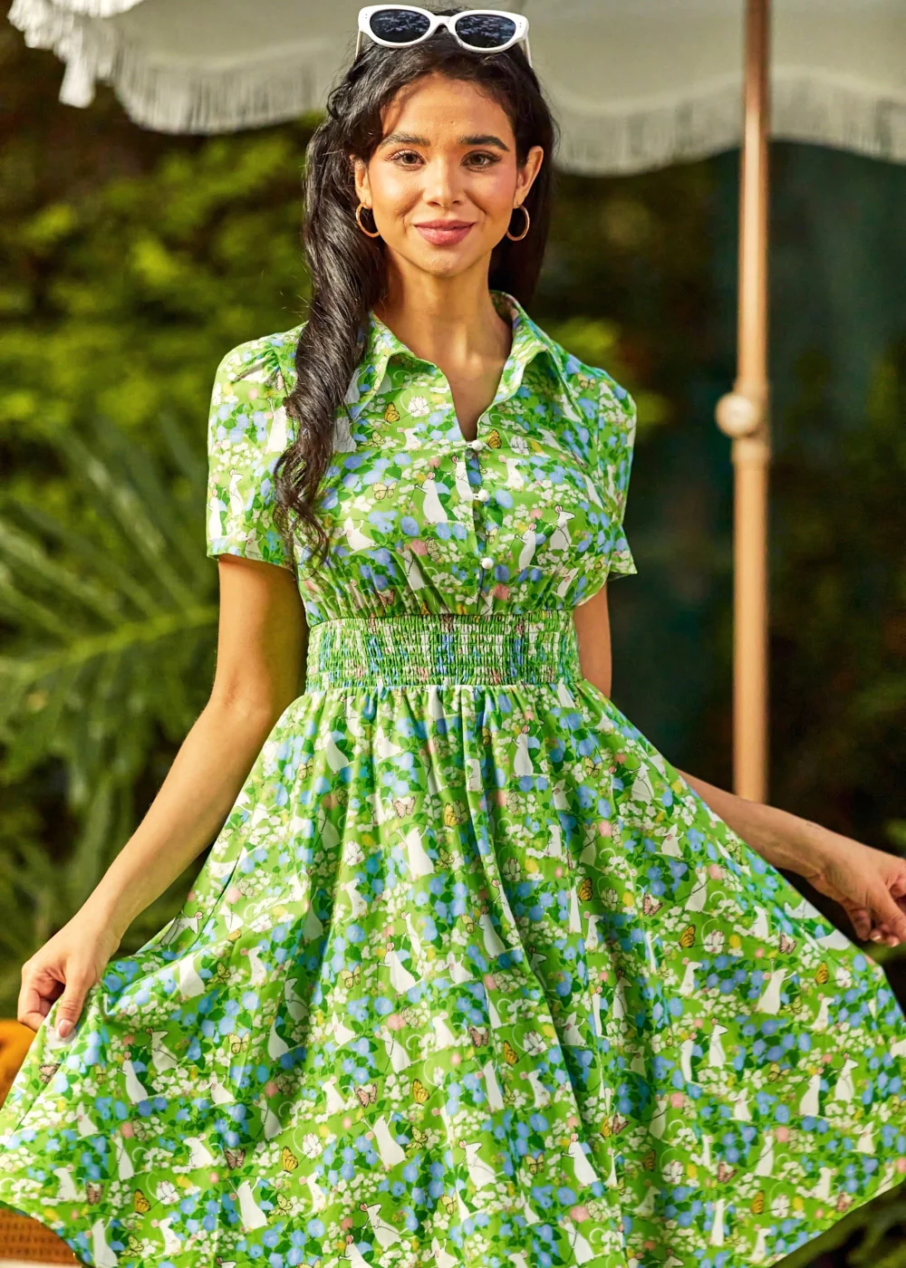 Twirl Power Fit & Flare Dress