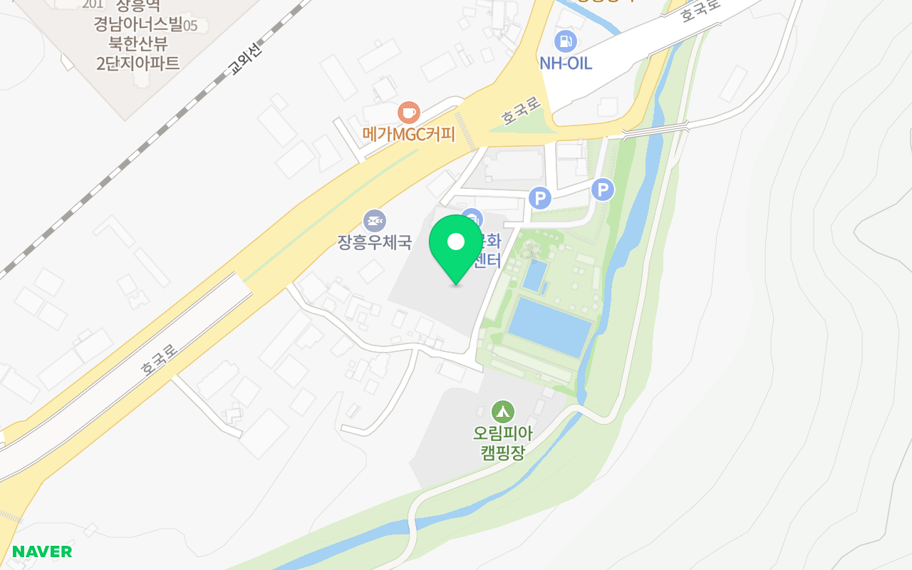 장흥테니스장 코트 사진