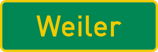 Zeichen 385 Ortshinweistafel